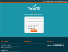 Tablet Screenshot of account.webicms.com
